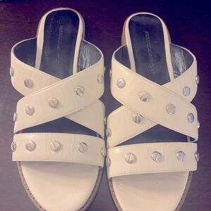Rebecca Minkoff White Studded Sandal size 7.5